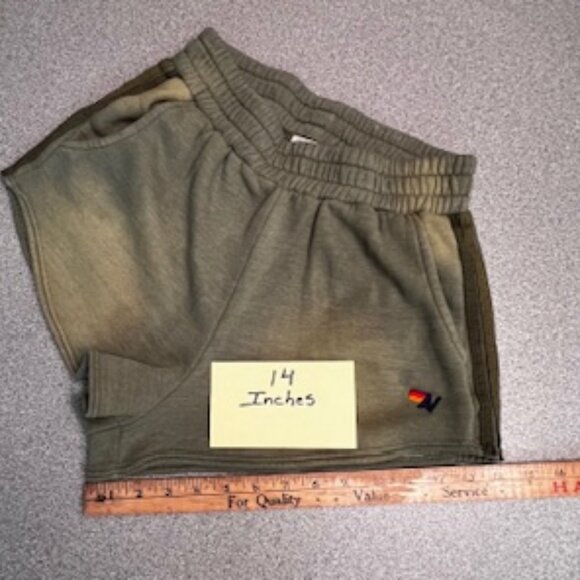 Aviator Nation ESSENTIAL POCKET CLUB SHORTS - FADED ARMY Size M 4-8 - Picture 7 of 9